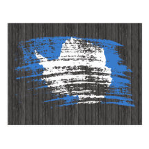 Cool Antartican flag design Post Cards
