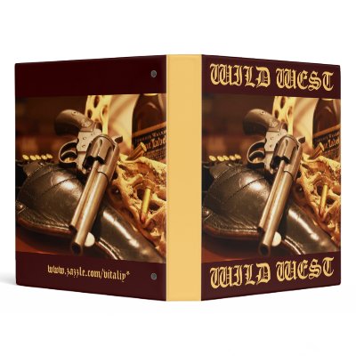 Cool antique gun wild west binder design by vitaliy