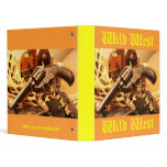 Cool antique Wild West revolver binder design