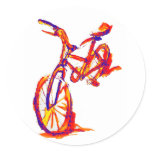 Cool Artistic Colourful Bike Designs Stickers