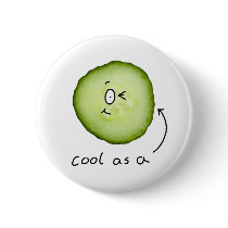 cool as a cucumber badge