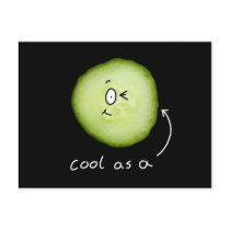 cool as a cucumber post card
