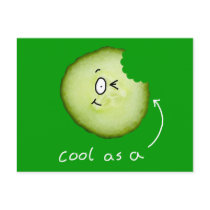 cool as a cucumber postcard