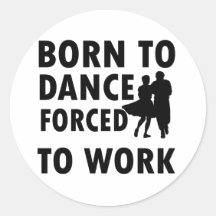 Cool Ballroom dance Designs Round Sticker