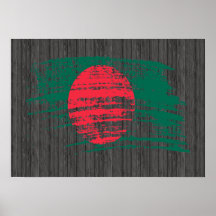 Cool Bangladeshi flag design Print