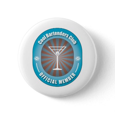 Cool Bartenders Club Button by busybees