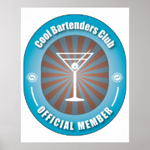 Cool Bartenders Club Poster