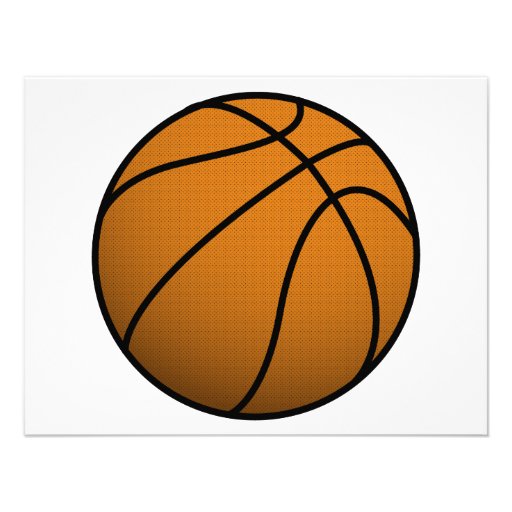 Cool Basketball and Custom Sports B Ball Personalized Announcements
