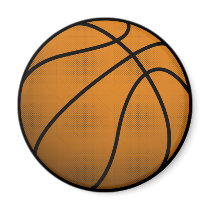 Cool Basketball and Custom Sports B Ball Magnets