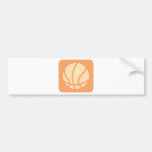 Cool Basketball Icon Logo Bumper Stickers