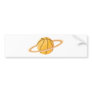 Cool Basketball Icon Logo Shirt Bumper Sticker