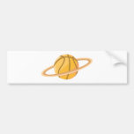 Cool Basketball Icon Logo Shirt Bumper Sticker