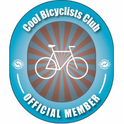Cool Bicyclists Club Photo Cut Out by busybees