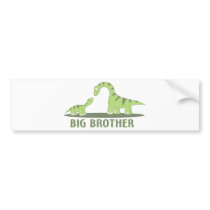 Cool Big Brother Shirt - Dinosaur Theme Bumper Stickers