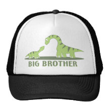 Cool Big Brother Shirt - Dinosaur Theme Mesh Hats