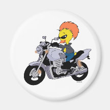 Cool biker magnet
