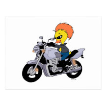 Cool biker post cards