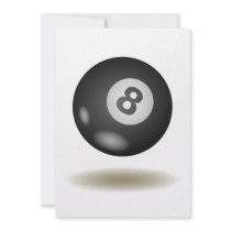 Cool Billiard Emblem Invites
