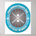 Cool Billiard Players Club Poster