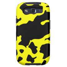 Cool Black and Yellow Cow Print Samsung Galaxy S3 Cover