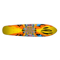 Cool blue and orange psychedelic