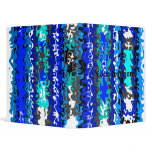 Cool blue and white psychedelic rectangles