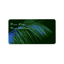Cool Blue Custom Address Labels