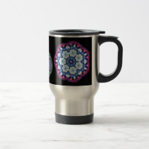 cool blue n pink kaleidoscope travel mug...