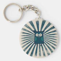 Cool Blue Owl Key Chains