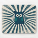 Cool Blue Owl Mousepads