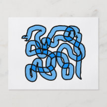 Cool Blue Snake Design. Flyer