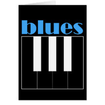 Cool blues piano cards