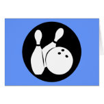 Cool bowling greeting cards