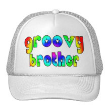 Cool Brothers Birthdays Christmas : Groovy Brother Trucker Hats