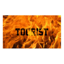 Cool Burning Fire Tourist Business Card
