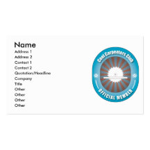 Cool Carpenters Club Business Card Template
