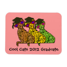 Cool Cats Graduate Premium Magnet