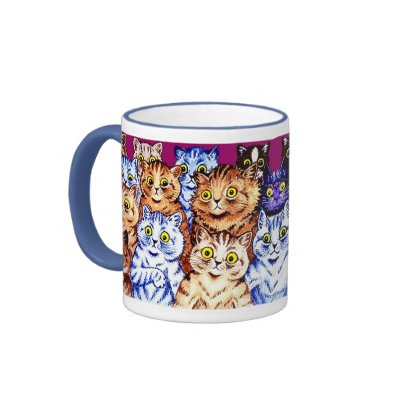 Cool Cats Mug by Louis Wain by VintagePets