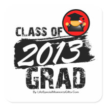 Cool Class of 2013 Grad Stickers