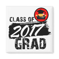 Cool Class of 2017 Grad Fridge Magnet