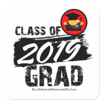 Cool Class of 2019 Grad Sticker