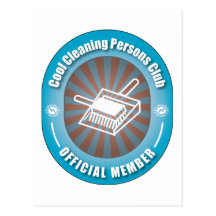 Cool Cleaning Persons Club Postcards