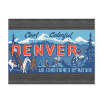 Cool Colourful Denver Air Conditioned By Nature, V Post Cards