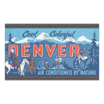 Cool Colourful Denver Air Conditioned By Nature, V Stickers