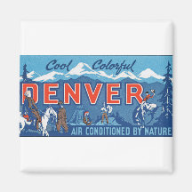 Cool Colourful Denver Refrigerator Magnets