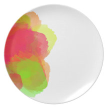 Cool colourful painted plate