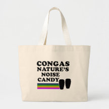 Cool conga musical instrument designs tote bag