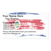 Cool Costa Rican flag design Business Cards