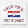 Cool Croatia Drinking Designs Mousepads