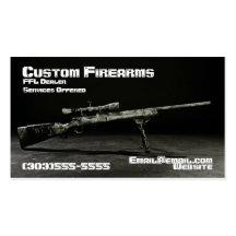 Cool Custom Rifle Business Card